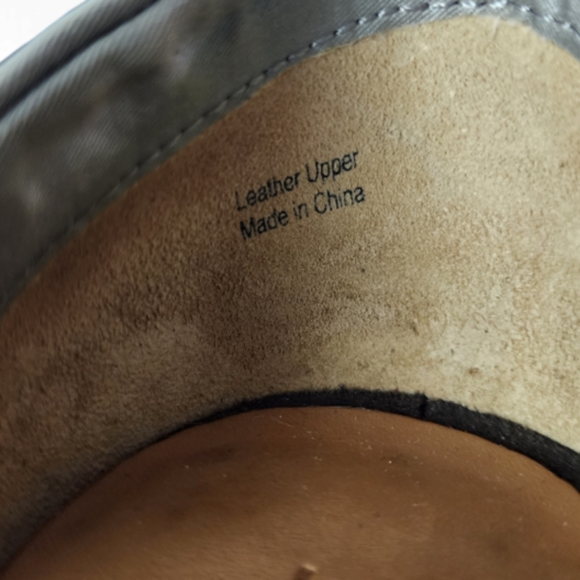 L.A.M.B. Taupe-Gray Suede Palma Lug Sole Open-toe Heels - Picture 5 of 7